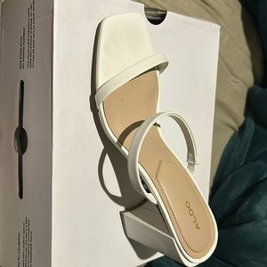 Aldo white Sevadosa heel